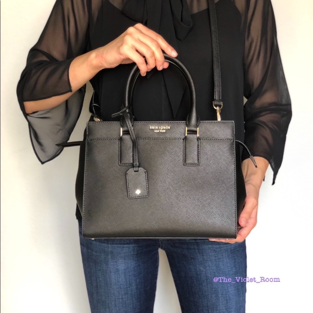 ▪️KATE SPADE▪️Medium Black Cameron Satchel - Picture 2 of 8